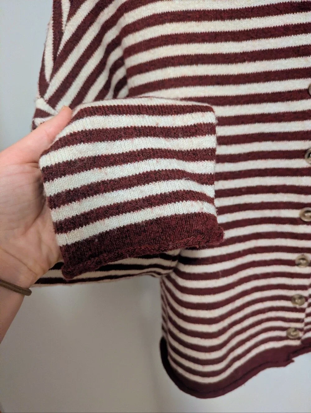 Your Favorite by PacSun Georgia rolled button front cardigan size small